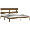 vidaXL Cadre de lit sans matelas marron miel 200x200cm bois pin massif
