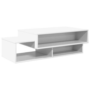 vidaXL Table basse Blanc 105 x 50 x 32,5 cm Bois d'ing&eacute;nierie