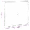 vidaXL Coussin de Dos Taupe 50 x 45 cm Tissu en microfibre