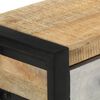 vidaXL Table console 110x30x76 cm bois de manguier massif brut