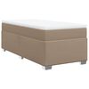 vidaXL Sommier &agrave; lattes de lit avec matelas Cappuccino 90x190 cm
