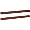 vidaXL Profil&eacute; de recouvrement de jardin 2 pc 100 x 6 x 5 cm