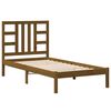 vidaXL Cadre de lit sans matelas marron miel 90x200 cm bois massif