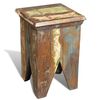 vidaXL Tabouret Bois de r&eacute;cup&eacute;ration massif