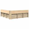 vidaXL Lit Biblioth&egrave;que Ch&ecirc;ne sonoma 180 x 200 cm Bois d'ing&eacute;nierie