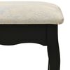 vidaXL Ensemble de coiffeuse avec tabouret Noir 75x69x140 cm Paulownia