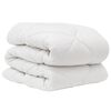 vidaXL Couette avec oreiller 2 pcs Blanc Microfibre