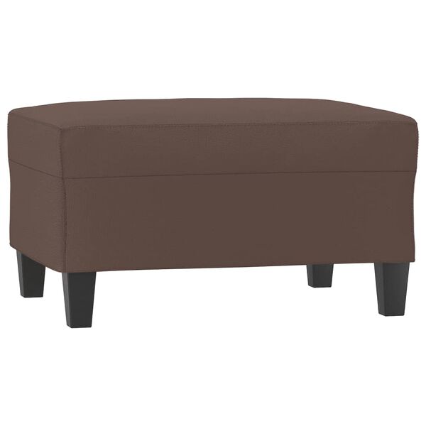 vidaXL Repose-pied Marron 70x55x41 cm Similicuir