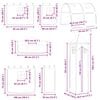 vidaXL Lit mezzanine pour enfants Blanc et rose 90 x 190 cm M&eacute;tал