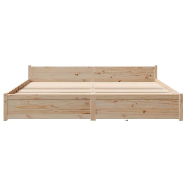 vidaXL Cadre de lit sans matelas 160x200 cm bois massif de pin
