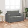 vidaXL Canap&eacute;-Lit 110cm Gris fonc&eacute; Velours