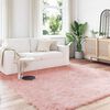 vidaXL Tapis en fausse Tafalla Rose 200 x 200 cm Polyester
