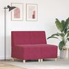 vidaXL Unit&eacute; de Sofa Modulaire Sans Accoudoirs 2 pcs Bordeaux