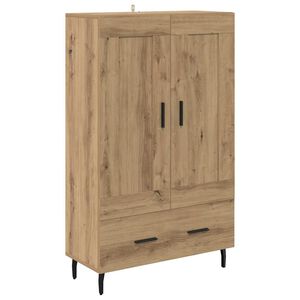 vidaXL Haut Armoire avec tiroir Ch&ecirc;ne artisanal 69,5 x 31 x 115 cm