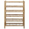 vidaXL Rack &agrave; chaussures avec &eacute;tag&egrave;re Naturel 68 x 28 x 96 cm Bambou