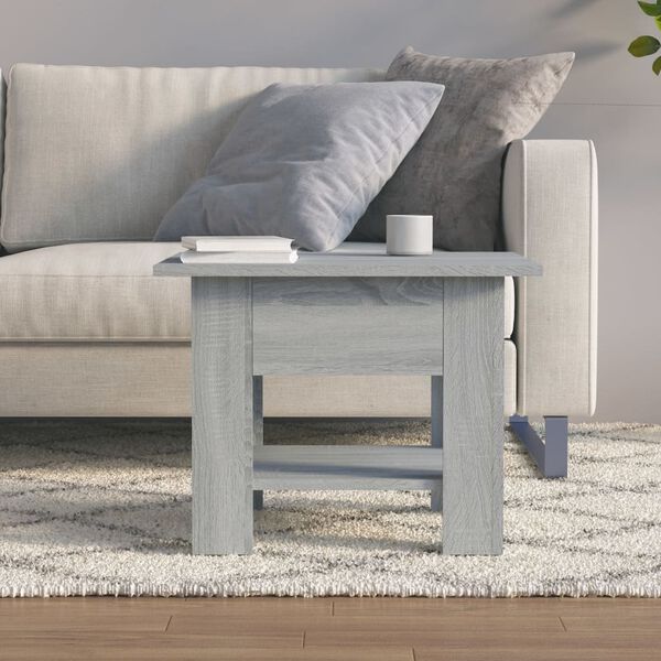 vidaXL Table basse Sonoma gris 55x55x42 cm bois d'ing&eacute;nierie