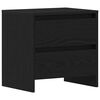 vidaXL Cabinet de chevet 2 pcs Ch&ecirc;ne noir 45 x 34 x 44,5 cm