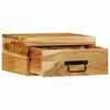 vidaXL Tables de chevet murales 2 pcs bois massif d'acacia