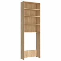 Armoire Lave-Linge VidaXL Chêne Sonoma - Meuble Salle De Bain 70x71x91 Cm - Rangement Linge Et Lessive
