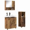 vidaXL Ensemble de mobilier de salle de bain 3 pcs Bois Ancien