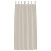 vidaXL Rideau en Voile 2 pcs Couleur sable 245 x 140 cm Polyester
