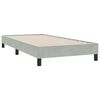 vidaXL Sommier &agrave; lattes de lit et matelas gris clair 80x210 cm velours