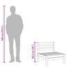 vidaXL Canapés de jardin sans accoudoirs 2 pcs bois massif douglas