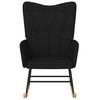 vidaXL Chaise à bascule Noir Tissu