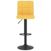 vidaXL Tabourets de bar lot de 2 jaune moutarde tissu