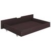 vidaXL Tiroirs de lit 2 pcs Marron fonc&eacute; Bois de pin massif