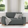 vidaXL Canap&eacute; 2 places Gris fonc&eacute; 120 cm Tissu
