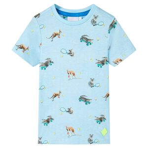 T-shirt pour enfants m&eacute;lange bleu clair 116