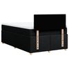 vidaXL Sommier &agrave; lattes de lit avec matelas noir 120x190 cm tissu