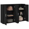 vidaXL Buffet 2 pcs Chêne noir 60 x 31 x 84 cm Bois d'ingénierie