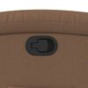 vidaXL Fauteuil inclinable Marron Tissu