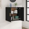 vidaXL Armoire murale Noir 60x30x60 cm Bois d'ing&eacute;nierie