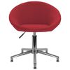 vidaXL Chaise pivotante &agrave; manger Rouge bordeaux Tissu