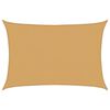 vidaXL Voile d'ombrage 160 g/m&sup2; rectangulaire sable 4x6 m PEHD