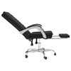 vidaXL Fauteuil inclinable de bureau Noir Similicuir