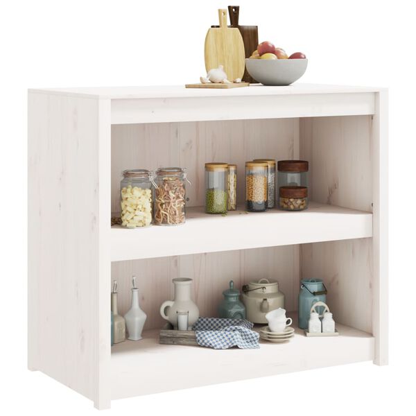 vidaXL Armoire de cuisine d'ext&eacute;rieur blanc bois de pin massif