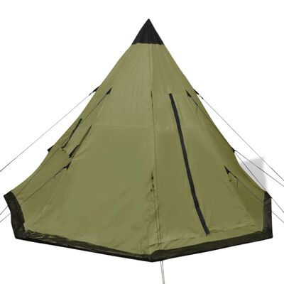 Tente Camping 4 Personnes – Verte – VidaXL – Facile à Monter