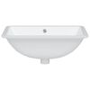 vidaXL &Eacute;vier salle de bain blanc rectangulaire c&eacute;ramique