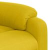 vidaXL Fauteuil inclinable de massage &eacute;lectrique jaune velours