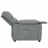 vidaXL Fauteuil inclinable Gris foncé Tissu