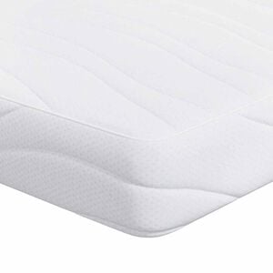 vidaXL Matelas Blanc 160 x 200 cm Tissu jacquard