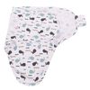 Bo Jungle Couverture emmaillot&eacute;e Gris et blanc Baleines S