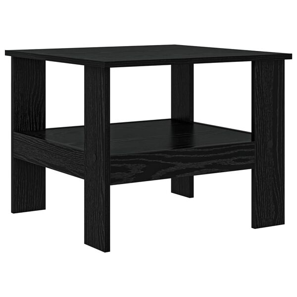 vidaXL Table basse Ch&ecirc;ne noir 57 x 55 x 45 cm Bois d'ing&eacute;nierie