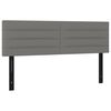 vidaXL T&ecirc;tes de lit 2 pcs gris fonc&eacute; 72x5x78/88 cm tissu