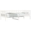 vidaXL Lit de jour sans matelas blanc 90x190 cm bois de pin massif