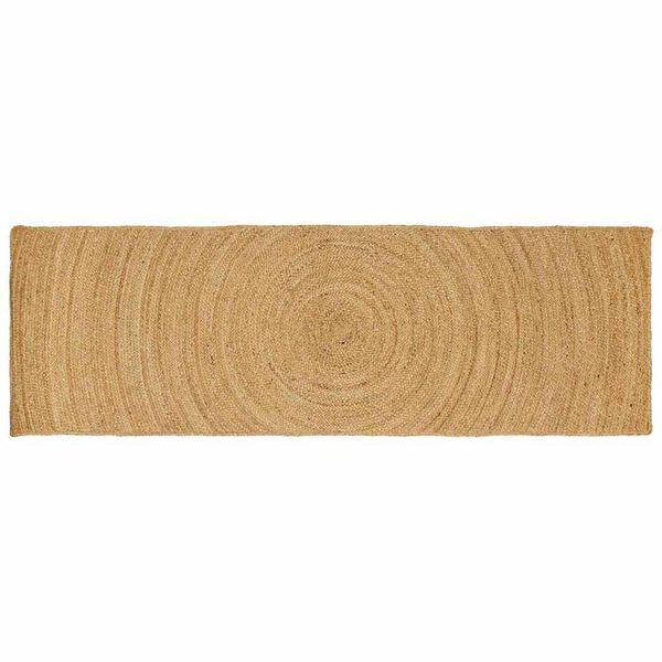 vidaXL Tapis de surface Rectangulaire Marron 80 x 250 cm Jute